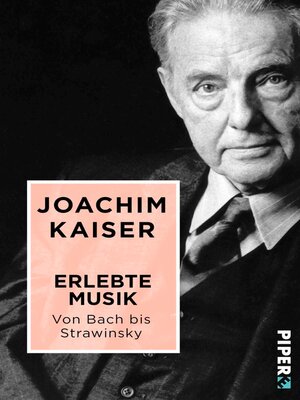 cover image of Erlebte Musik. Von Bach bis Strawinsky